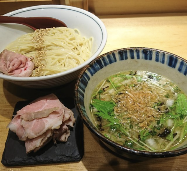 「塩つけ麺 チャーシュー」@焼きあご塩らー麺 たかはし 新宿本店の写真