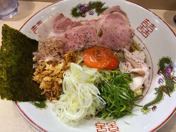 「地鶏と濃い玉のまぜそば」@手揉み中華そば 中村の写真