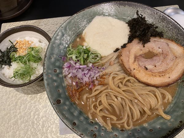 「限定C 焼き鯖温麺 1300」@麺屋さすけ 本店の写真
