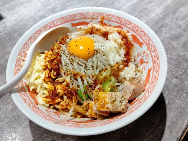 「まぜそば(中盛・250g)960→700円」@麺処 湊生の写真