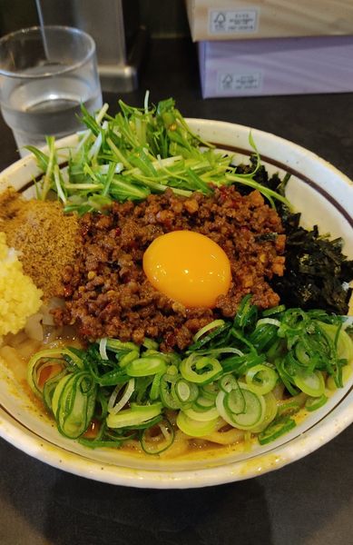 「カレー台湾まぜそば」@麺屋 はるか 秋葉原店の写真