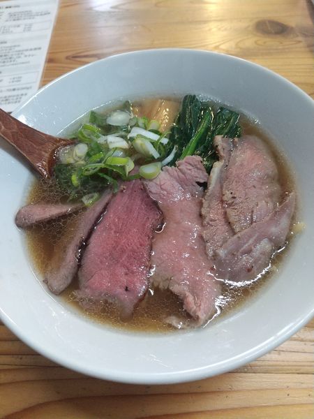 「牛骨あっさりラーメン（しょうゆ）」@麺榮 王様のラーメンの写真