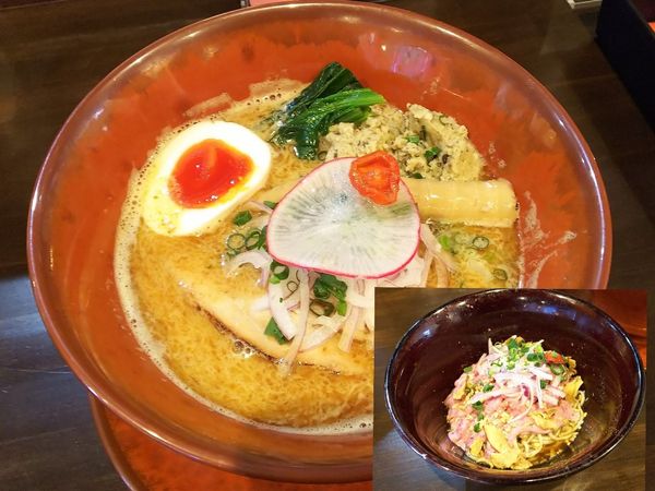 「【限定】鮫節鶏白湯soba　1500円」@sobabar Ciliegioの写真