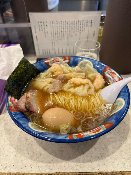 「『ミックスワンタンメン＋味玉』　1400円」@たんたん亭の写真