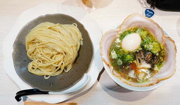 「ザルチャーシューつけ麺＋大黒舞茸＋味玉＋生ビール」@柳麺 呉田-goden-の写真