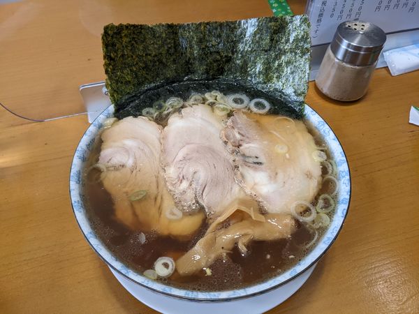 「チャーシューメン（大）1100円」@青竹手打ラーメン ほそやの写真