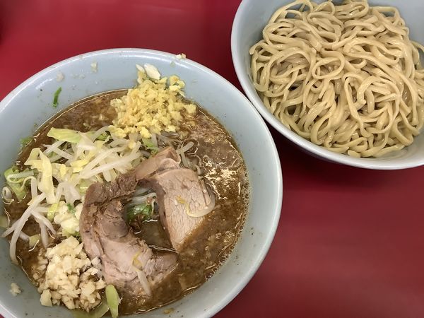 「[限定]ギョッ玉つけ麺　サバver」@ラーメン二郎 中山駅前店の写真
