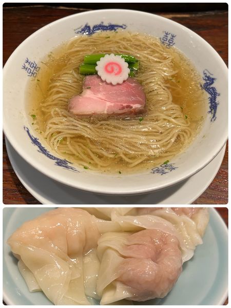 「山椒そば肉2個海老2個」@中華蕎麦にし乃の写真