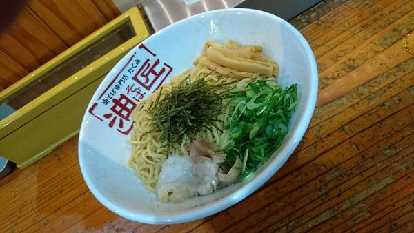 「油そば＋背脂」@油そば専門店 匠の写真