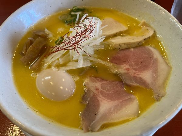 「特製濃厚白湯塩」@ら～めんつけ麺 えびすの写真