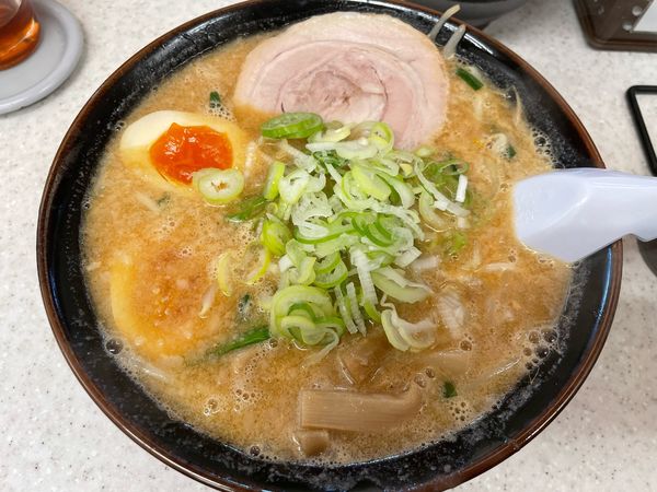 「みそ味玉ラーメン」@こってりらーめん なりたけ 津田沼店の写真