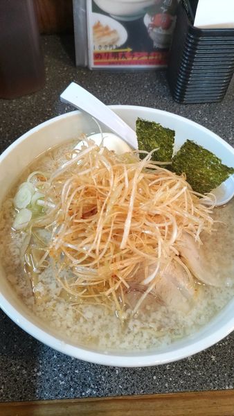 「塩ラーメン➕ネギ➕味玉」@ハッスルラーメンホンマ 篠崎店の写真