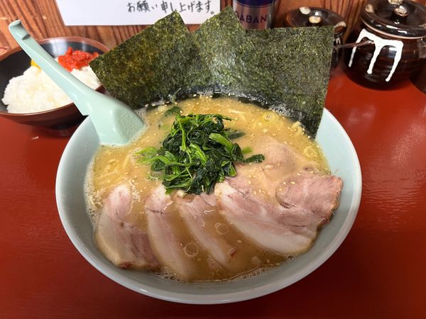 「チャーシューメン味薄め、小ライス」@千家 大井松田店の写真