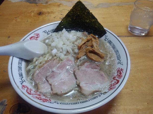 「背脂煮干中華蕎麦　和え玉　800+200円」@福島屋の写真