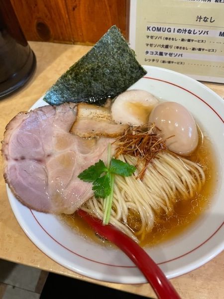 「味玉入りトリニボ」@KOMUGIの写真