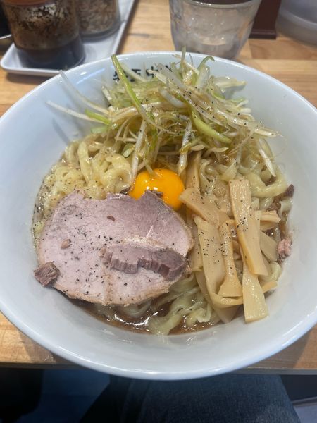 「リッチ釜玉 大」@釜玉中華そば ナポレオン軒の写真