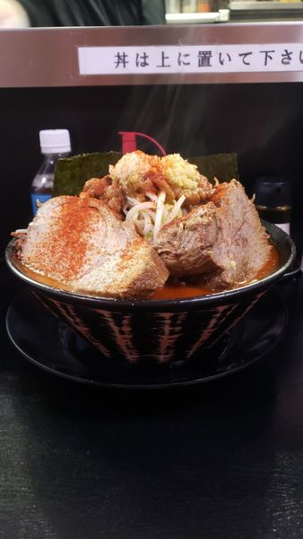 「W魚火麺大盛り【味噌変】5辛」@僕との麺の写真