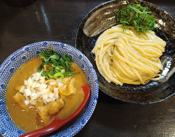 「【限定】うに肉汁つけめん+肉増し+シソ刻み=¥1500」@肉汁つけめん INABASTYLEの写真