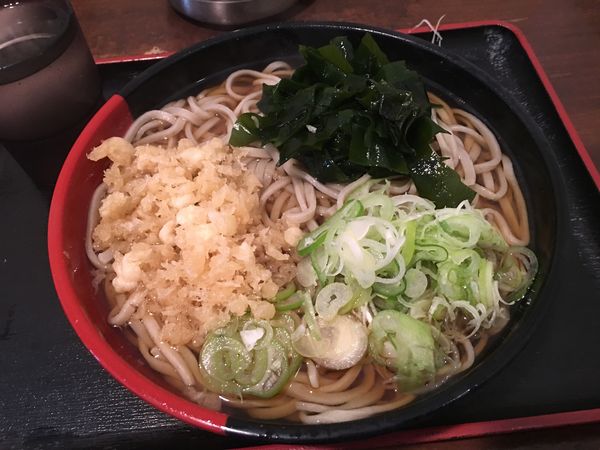 「かけそば大盛り」@蕎麦たかね 茅場町店の写真