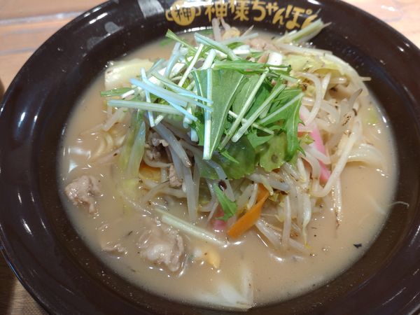 「白チャンポン980円」@神様ちゃんぽん 那須高原SA下りの写真