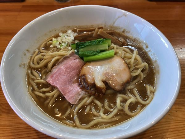 「豚骨魚介ラーメン（大）」@麺笑 コムギの夢の写真