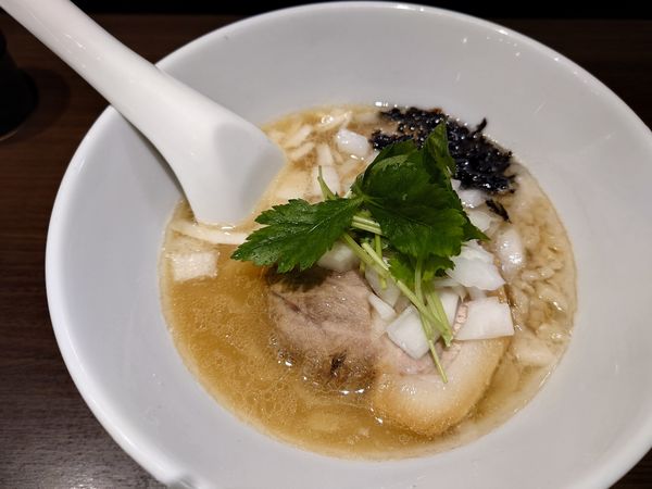 「豚煮干しそば＋替え玉(細麺)」@寿製麺よしかわ 坂戸店の写真