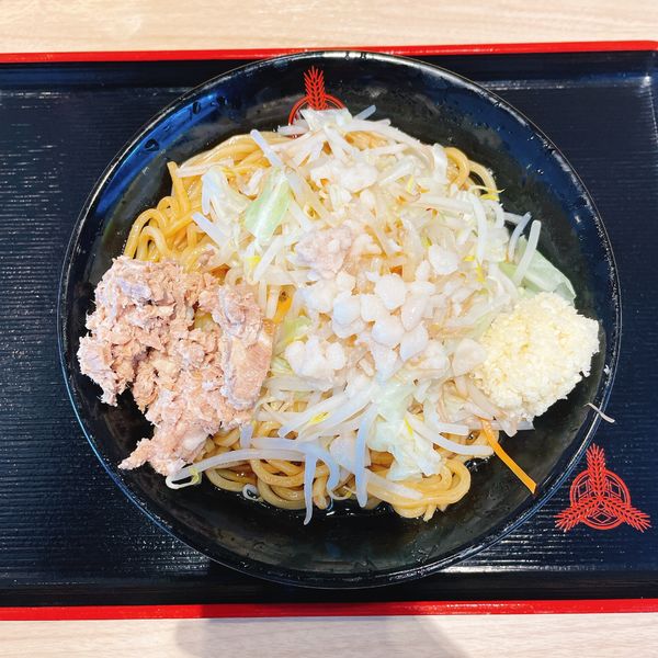 「にんにくアブラそば」@つけ麺専門店 三田製麺所 晴海トリトン店の写真