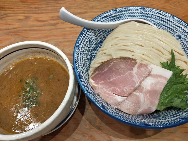 「鶏魚介濃厚つけ麺900円(特盛100円、400g)」@麺也 時しらずの写真