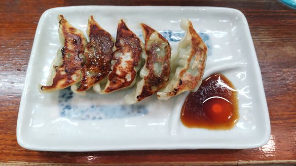 「行者にんにく餃子5個300円」@弟子屈ラーメン 弟子屈総本店の写真