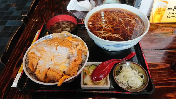 「カツ丼セット」@そば処 味奈登庵 本店の写真