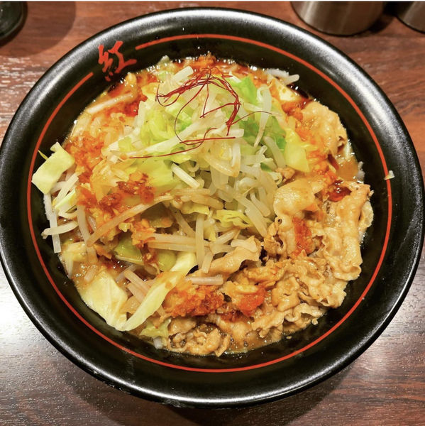 「紅ラーメン」@麺創研 紅 武蔵新城の写真