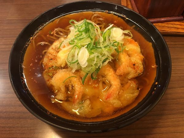 「かき揚げそば」@そばうどん かずさの写真