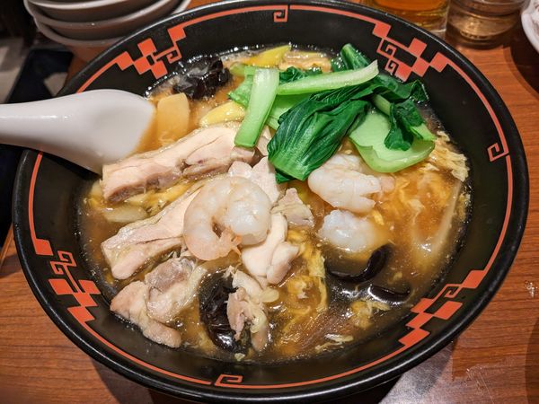 「黒酢とろみそば」@銀座 天龍 池袋東武店の写真