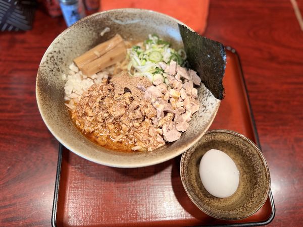 「まぜそばノーマル(小) 750円」@食処 渓の写真