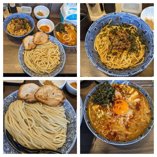 「【限定】スンドゥブ風チゲつけ麺特盛(シビカラMAX)＋生卵」@狼煙 〜NOROSHI〜の写真