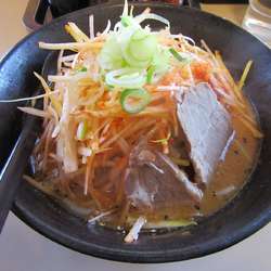 ネギ味噌ラーメン（９００円）＋若鶏竜田香味ソース　７３０円