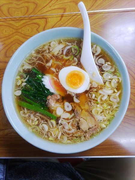 「ラーメン  ﾒﾝﾏ抜き」@さくらい食堂の写真