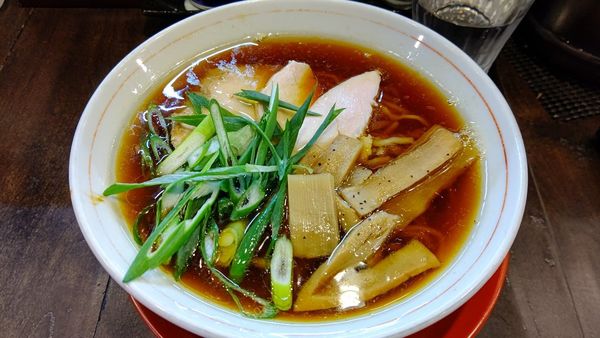「鶏中華そば(醤油)※縮れ麺」@まるふじ食堂の写真