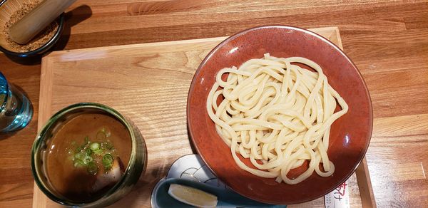 「魚介濃厚つけ蕎麦(大盛り)￥1,100」@つけ蕎麦 津桜の写真