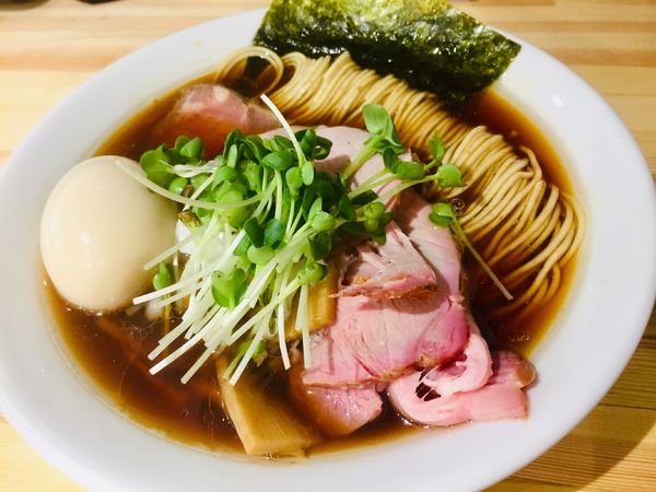「特製煮干しそば(黒)【1150円】」@一番だしラーメン しんせんの写真