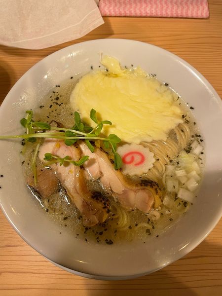 「ボンゴレビアンコ＋チーズ　おい飯」@クラム&チキンヌードル クラチキの写真