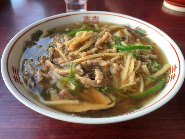 「肉そば」@まんぷく亭の写真