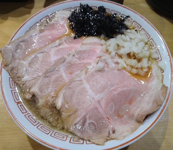 「背脂煮干中華そば肉増し（醤油）」@背脂煮干し中華そば 和市 新橋本店の写真