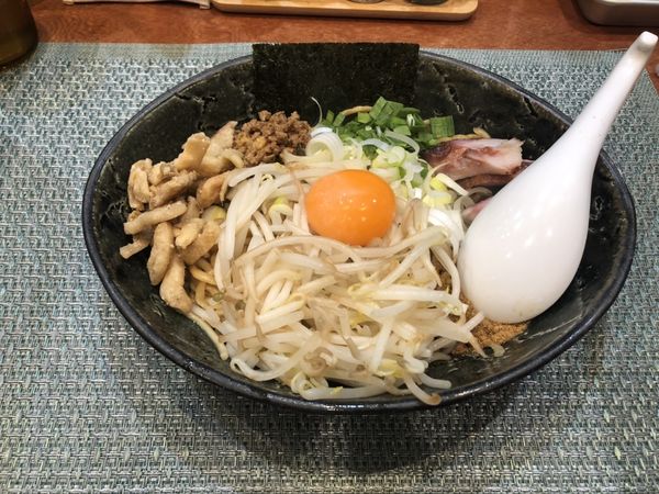 「まぜそば830円」@らーめん 梶原の写真
