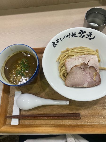 「極農煮干しつけ麺」@煮干しつけ麺 宮元の写真