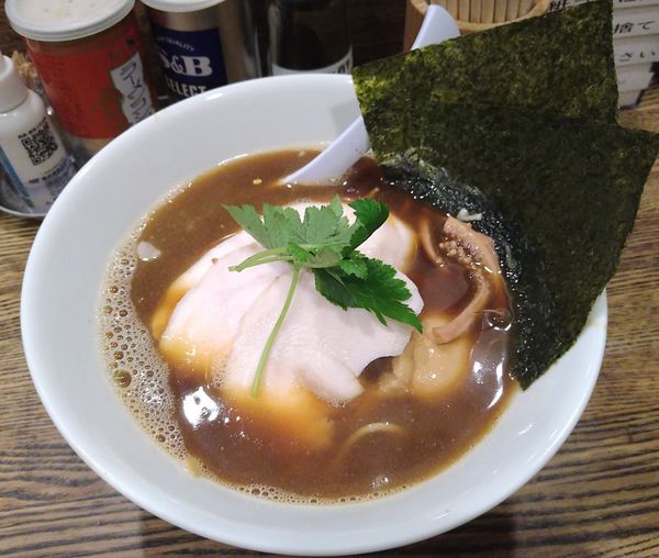 「特製烏賊干し鶏白湯そば」@新橋 纏の写真