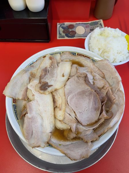 「チャーシューメン正油半バラ（1100円）」@もっこす 兵庫店の写真