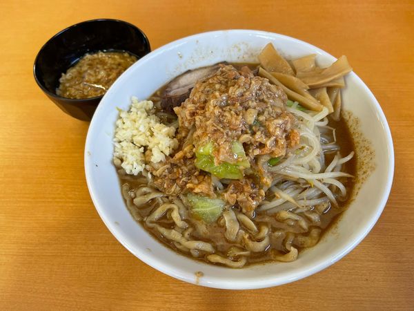 「ラーメン大＋特製メンマ＋別皿極旨アブラ」@たかふじの写真