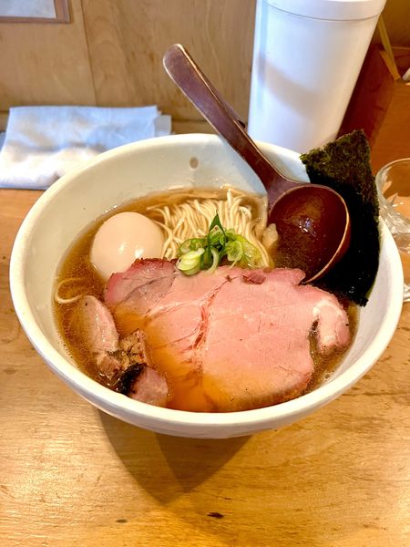 「味玉ラーメン」@中華蕎麦 蘭鋳の写真