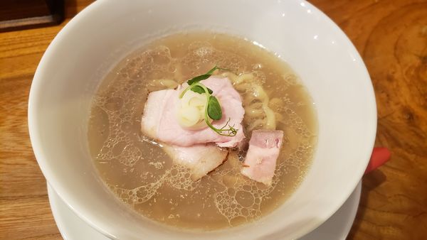 「金目鯛と蛤そば（手もみ麺）」@中華そば 先崎の写真